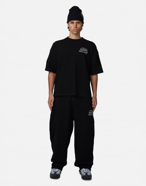 Good For Nothing – Baggy-Fit-Jogginghose in Schwarz mit Logo-Stickerei, 4 von 4
