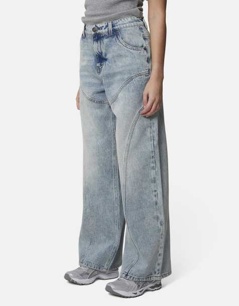 Good For Nothing Baggy fit suture denim jean in blue
