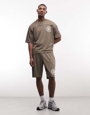 Good For Nothing Baggy Jersey Shorts In Gray