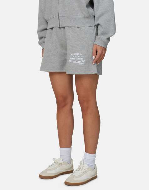 Good For Nothing Baggy shorts with embroidered logo in grey - view 1