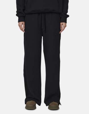 Good For Nothing Baggy split hem jogger in black
