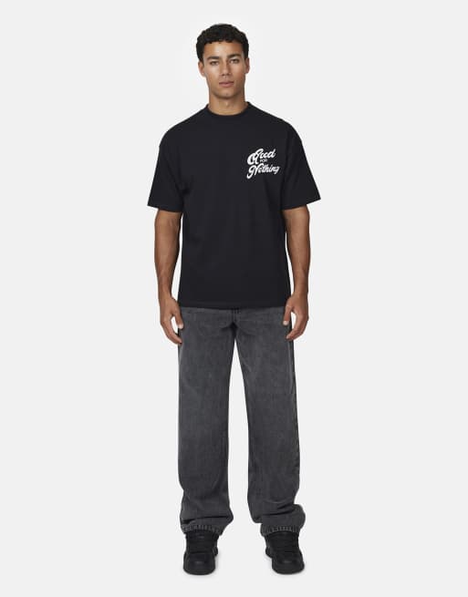 Good For Nothing Baggy vintage wash denim jeans in grey