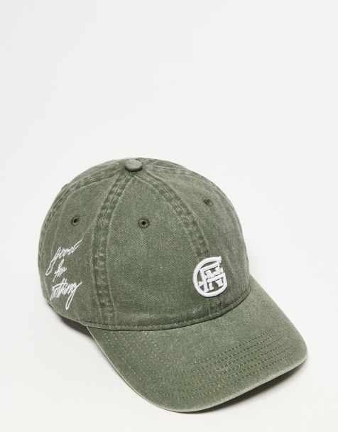 Good For Nothing baseball cap in green with emblem logo - view 1