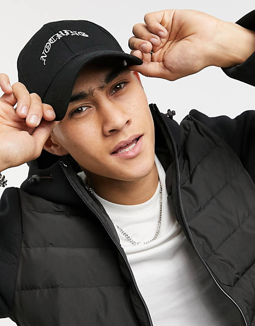 Good For Nothing baseball cap with gothic logo in black | ASOS