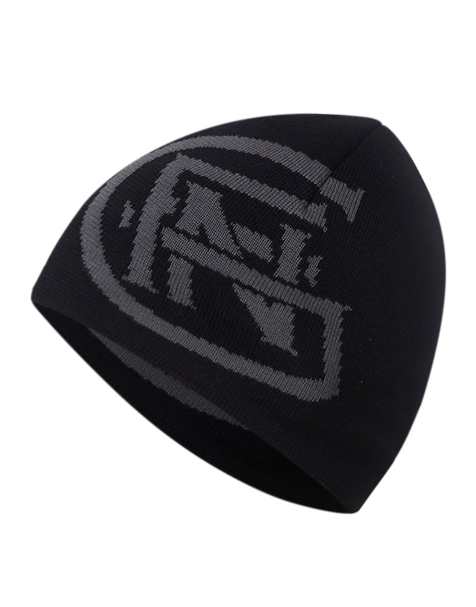 Good For Nothing bonnet en maille à motif intarsia noir - view 1