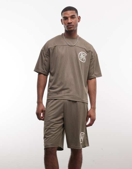 Good For Nothing – Bruna jersey-shorts i baggy-stil, del av set, 2 av 5