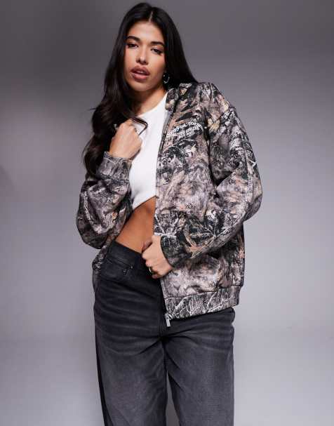 Good For Nothing Camo relaxed hoodie in brown - view 1
