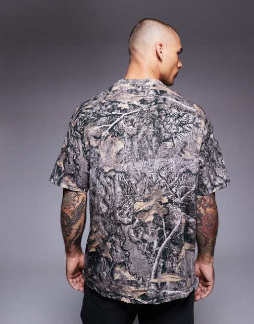 Good For Nothing Camo relaxed t-shirt in brown, 3 of 5