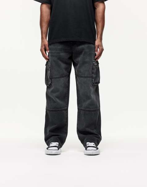 Good For Nothing - Cargo-jeans i vintage-vask - view 1