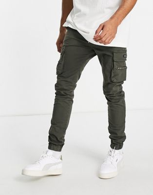 Good For Nothing cargo trousers in khaki