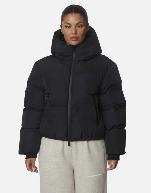 Good For Nothing - chaqueta acolchada tipo puffer con capucha y resistente a la intemperie en negro, 1 de 4
