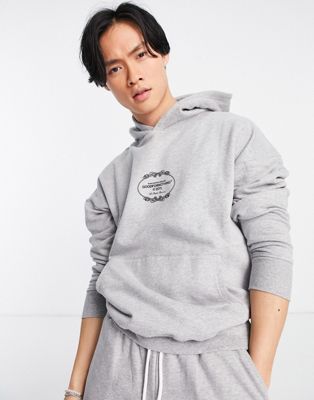 Good For Nothing co-ord oversized hoodie in off white