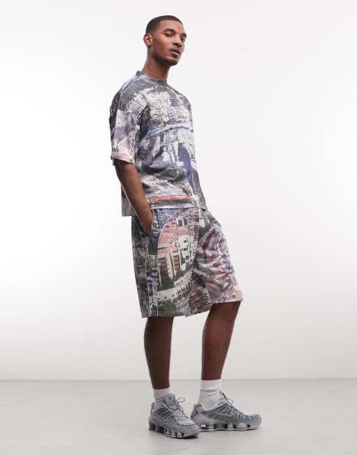 Good For Nothing co-ord oversized jersey with all over city print, 2 of 5