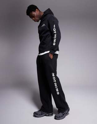 Good For Nothing Good For Nothing co-ord space dye joggers with side print-Multi