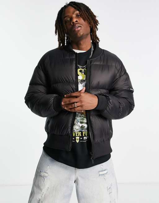 Good For Nothing - Combat - Skinnende sort bomber-dynejakke