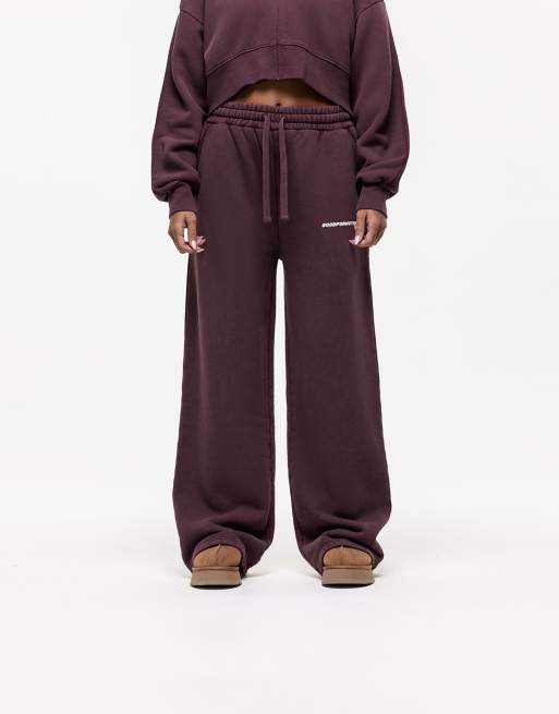 Good For Nothing - Core - Bordeauxrøde joggingbukser med bred pasform