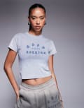 [Good For Nothing] Good For Nothing cropped logo t-shirt in grey XL Grey