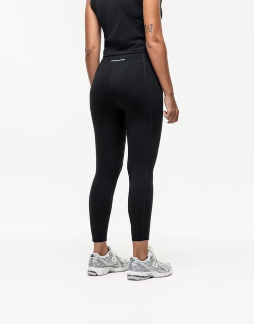 Good For Nothing – Czarne dopasowane legginsy z ozdobnym szwem, 3 z 4