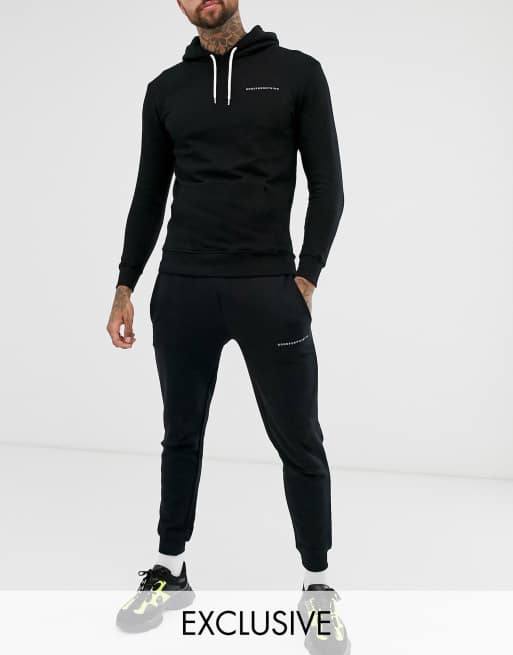 Good For Nothing - Czarny dopasowany dres z logo , 3 z 3
