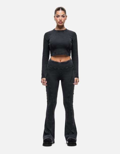 Good For Nothing – Czarny sprany zestaw z wyeksponowanym szwem - view 1