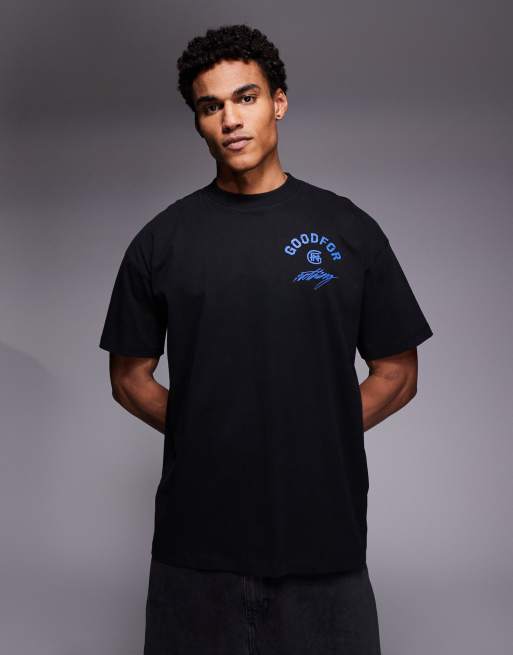Good For Nothing – Czarny T-shirt oversize z logo na plecach, 3 z 5