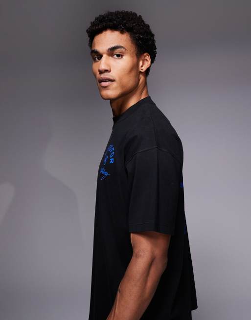 Good For Nothing – Czarny T-shirt oversize z logo na plecach, 4 z 5