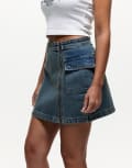 [Good For Nothing] Good For Nothing denim mini skirt in blue wash XS Blue wash