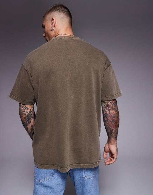 Good For Nothing essential t-shirt in beige , 4 of 4
