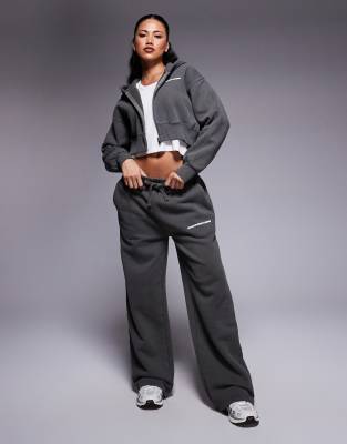 Good For Nothing Essential wide leg jogger in grey - view 1