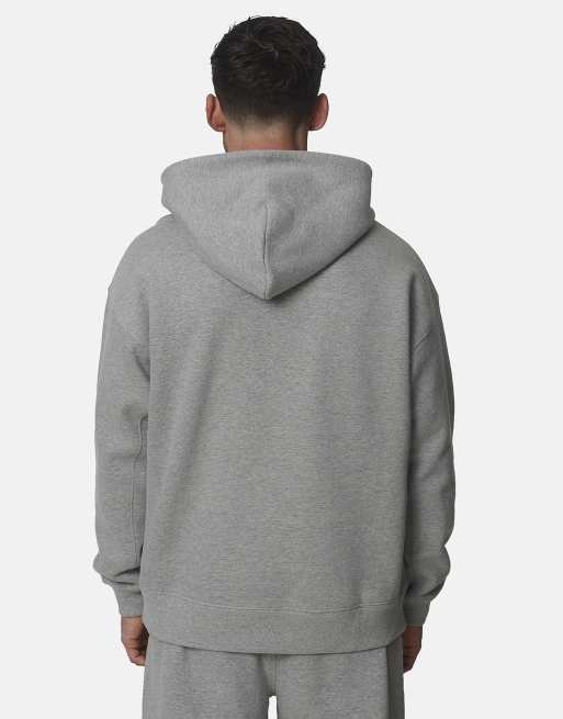 Good For Nothing felpa con cappuccio oversize in misto cotone grigio, 2 di 5