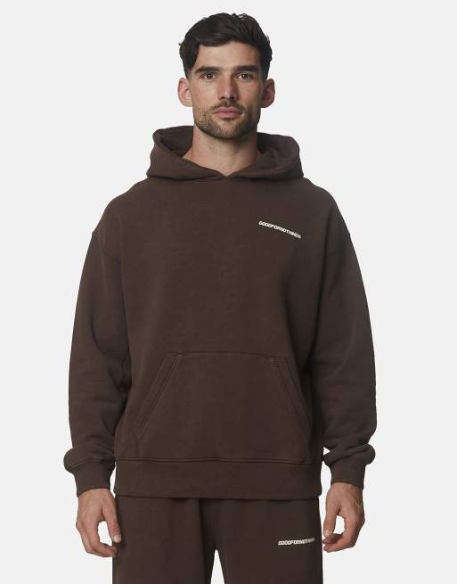 Good For Nothing Oversized cotton fleece pullover hoodie and jogger set, 3 di 3