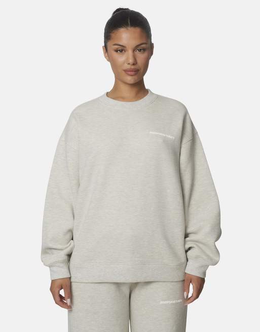 91	Good For Nothing Oversized cotton fleece crewneck sweatshirt and jogger set, 5 di 5