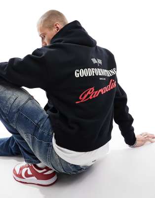 Good For Nothing - Felpa oversize con cappuccio e stampa 