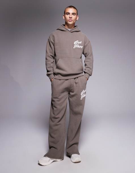 Good For Nothing Flared joggers in fawn - view 1