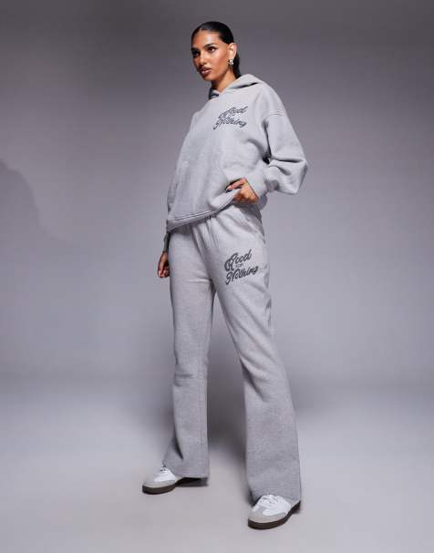 Good For Nothing Flared joggers in grey - view 1