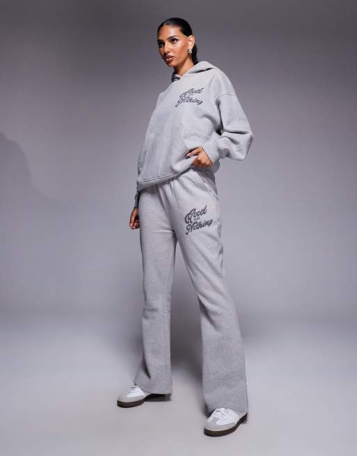 Good For Nothing Flared joggers in grey