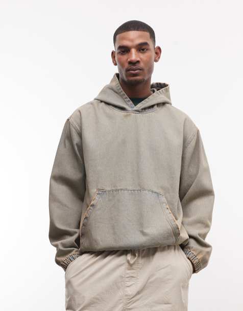 Good For Nothing - Giacca di jeans oversize con cappuccio lavaggio blu medio vintage - view 1