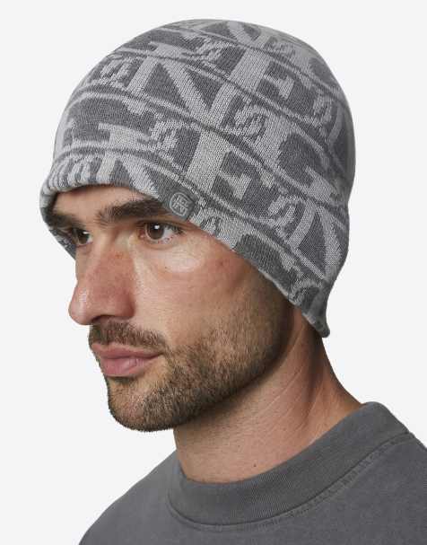 Good For Nothing - gorro beanie de punto con emblema en gris - view 1
