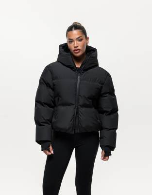 Good For Nothing - Hochgeschlossene Pufferjacke in Schwarz