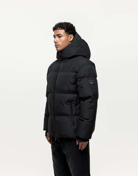 Good For Nothing – Hochgeschlossene Pufferjacke in Schwarz - view 1