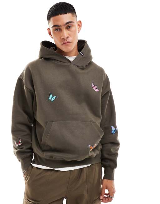 Good For Nothing - Hoodie met print in bruin, deel van co-ord set