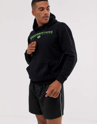 black and neon hoodie