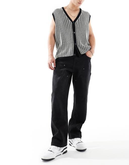 Good For Nothing - Jean style charpentier - Noir délavé