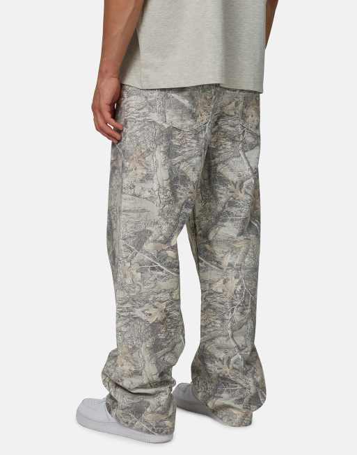 Good For Nothing - Jeans ampi in denim beige mimetico, 2 di 4