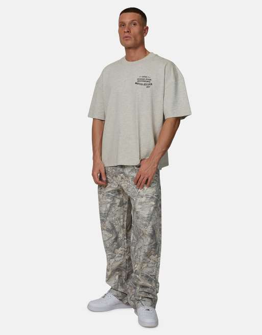 Good For Nothing - Jeans ampi in denim beige mimetico, 3 di 4
