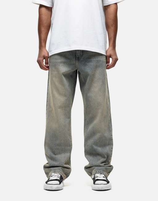 Good For Nothing - Jeans met rechte pijpen in zandkleur met wassing