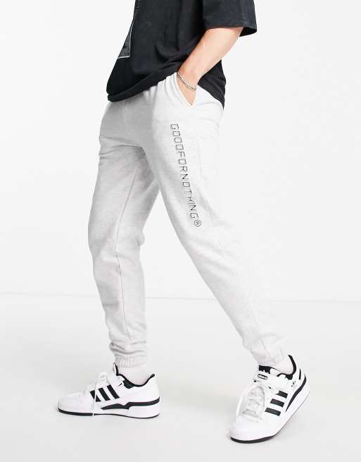 Good For Nothing - Ensemble molletonné oversize à imprimé logo - Gris, 3 de 3
