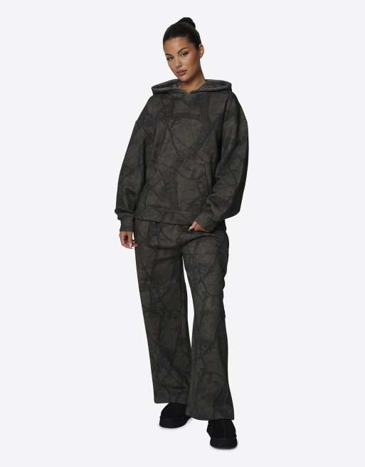 Good For Nothing jogger en molleton camouflage vert, 3 de 4