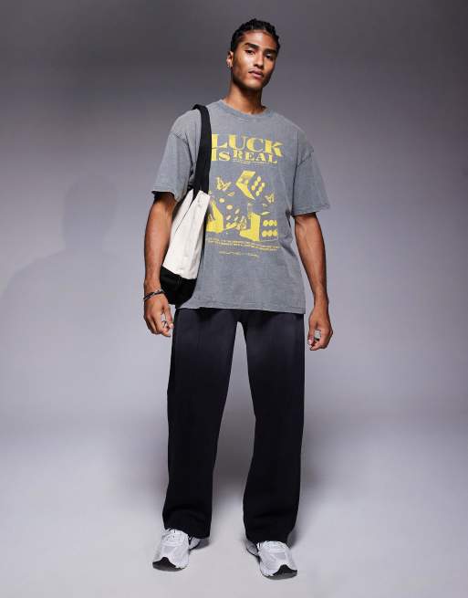 Good For Nothing - Joggers dritti neri con effetto spray, 3 di 5