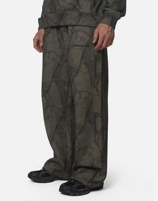 Good For Nothing - joggers oversize de felpa de algodón con estampado camuflaje en gris, 6 de 6